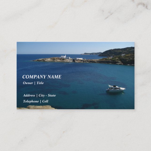 Chrysopigi – Sifnos Business Card (Front)