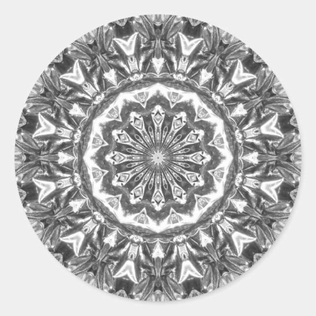Chrystal Kaleidoscope 06 Classic Round Sticker (Front)
