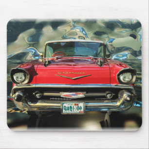 Chtome Chevrolet 1957 Front Mouse Mat