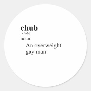 CHUB CLASSIC ROUND STICKER