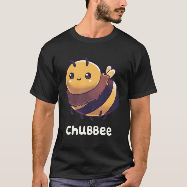 Chubbee Chubby Honey Bee Kawaii T-Shirt (Front)