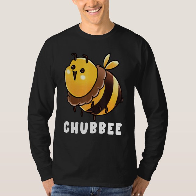 Chubbee Overweight Bee Beekeeper Apiary Honeybee T-Shirt (Front)