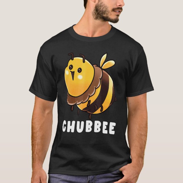 Chubbee Overweight Bee Beekeeper Apiary Honeybee T-Shirt (Front)