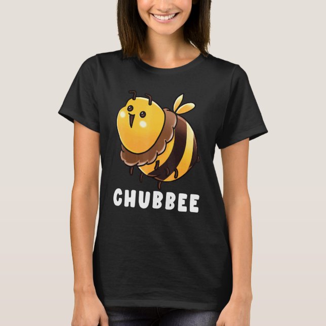 Chubbee Overweight Bee Beekeeper Apiary Honeybee T-Shirt (Front)