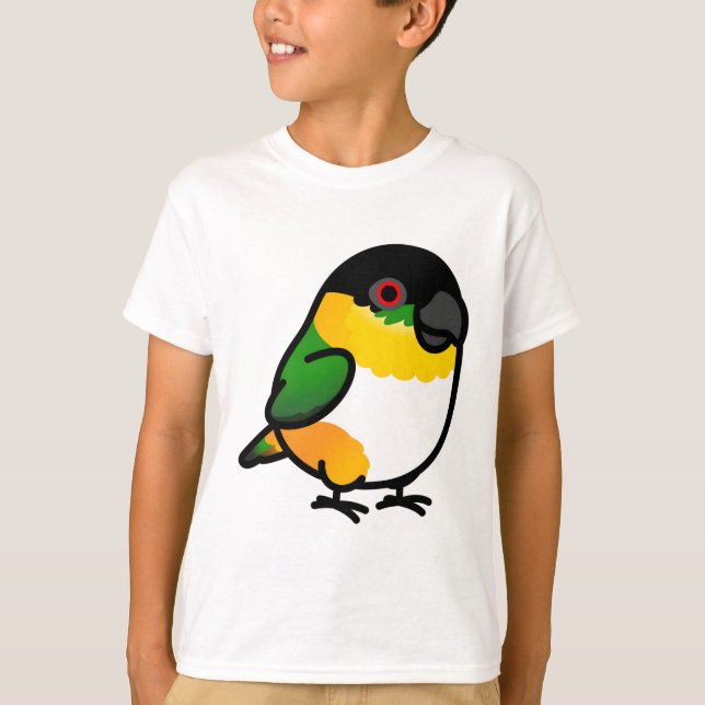 Chubby Black Headed Caique T-Shirt (Front)