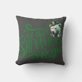 Chubby BooBoo Throw Pillow "...Shenanigans begin."