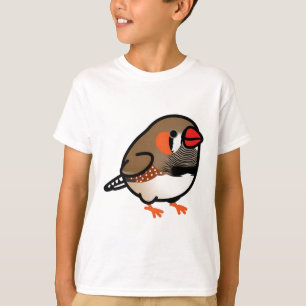 Chubby Brown Zebra Finch with Orange Feet T-Shirt