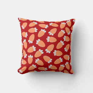 Chubby Carrots Red Cushion