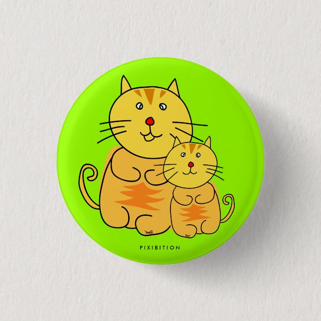 Chubby Cat Button (Front)