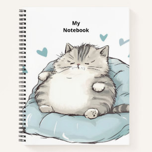 Chubby Cat Chill Vibes Notebook
