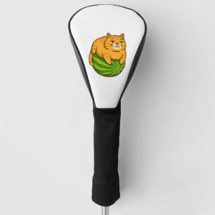 Chubby Cat on Watermelon Meme Shirt Golf Head Cover