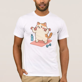 Chubby Cat Workout T-Shirt