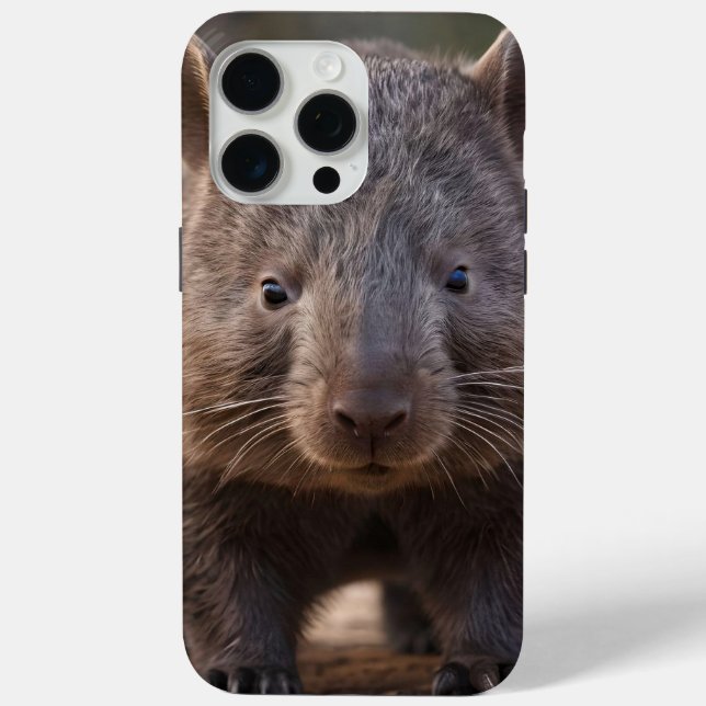 "Chubby Charm: The Adorable Australian Wombat" Case-Mate iPhone Case (Back)