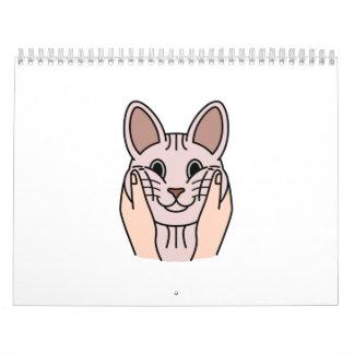 Chubby Cheeks Sphynx Cat Calendar