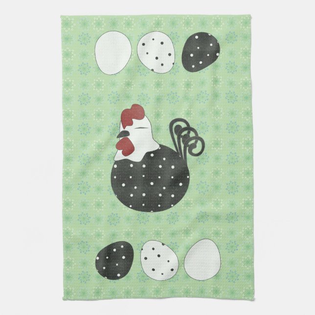 Chubby Chicken Tea Towel (Vertical)