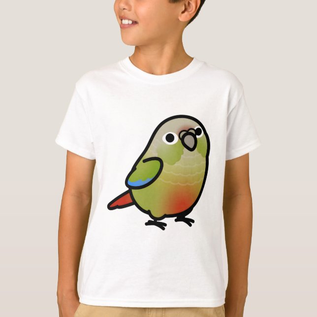 Chubby Cinnamon Green Cheek Conure T-Shirt (Front)