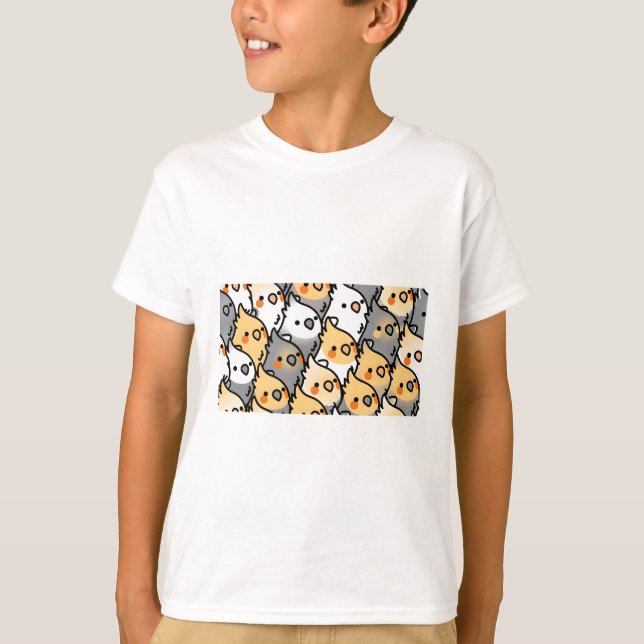 Chubby Cockatiel Party T-Shirt (Front)