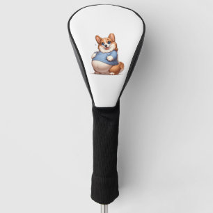 Chubby Corgi Lover T-Shirt - Cute Dog Enthusiast Golf Head Cover