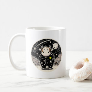 Chubby Cow in Pyjamas Coffee Mug