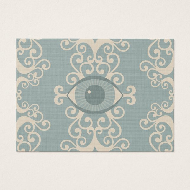 Chubby Damask Eyeball Psychic Reader Cards (Front)