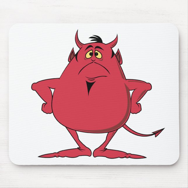 Chubby Demon Mouse Mat (Front)