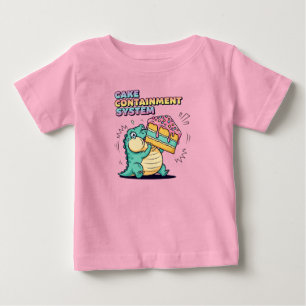 Chubby Dinosaur Cake Meme Baby T-Shirt