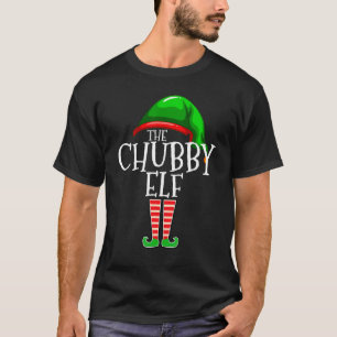 Chubby Elf   Family Matching Group Christmas   Squ T-Shirt