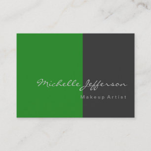Chubby Forest Green Grey Attractive Business Card