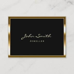 Chubby Gold Border Jewellery Business Card