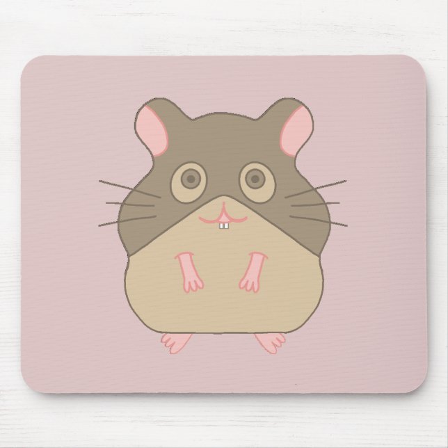 Chubby Hamster Mouse Mat (Front)