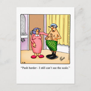 Chubby Hubby Humour Postcard