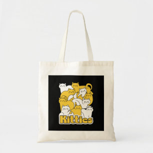 Chubby Kitties Design - Adorable Cat Art Tote Bag