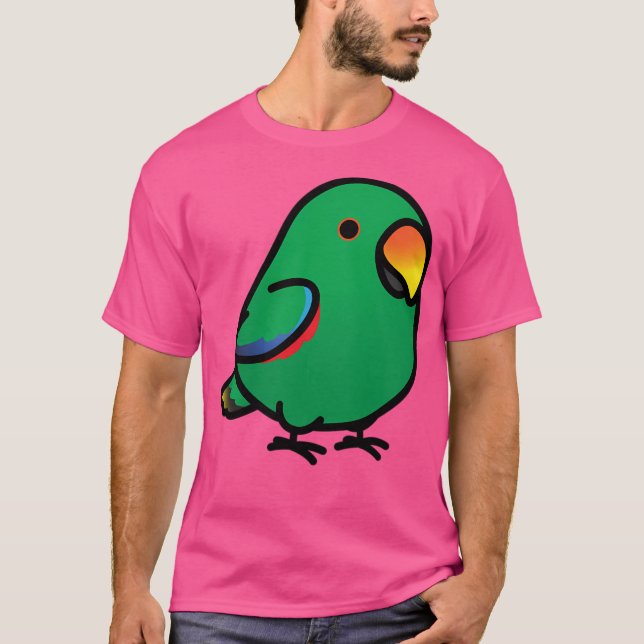 Chubby Male Eclectus Parrot T-Shirt (Front)