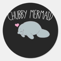 Chubby Mermaid Manatee Sea  Cow
