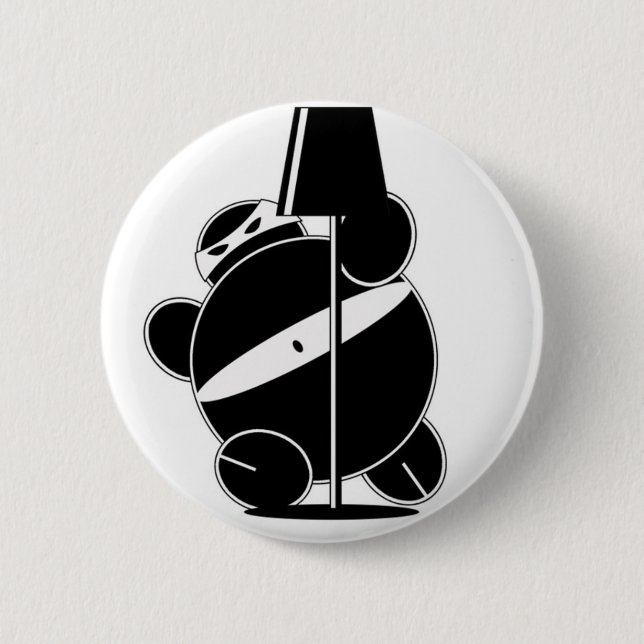 Chubby Ninja - Stealthy Button (Front)