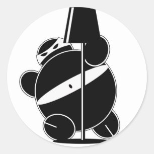 Chubby Ninja - Stealthy Sticker