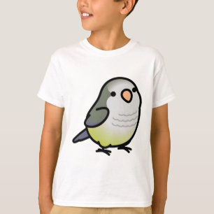 Chubby Olive Quaker Parrot T-Shirt