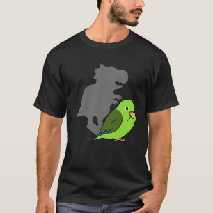 Chubby Parrotlet rex Cute Parrot Doodle Dinosaur S T-Shirt