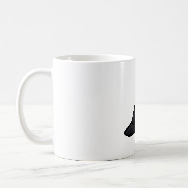Chubby Raven Coffee Mug (Left)