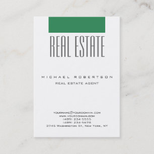 Chubby Sea Green White Clean Agent Business Card