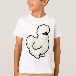 Chubby Silkie Chicken White T-Shirt