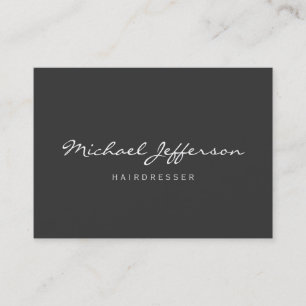 Chubby Size Hairdresser Professional Business Card