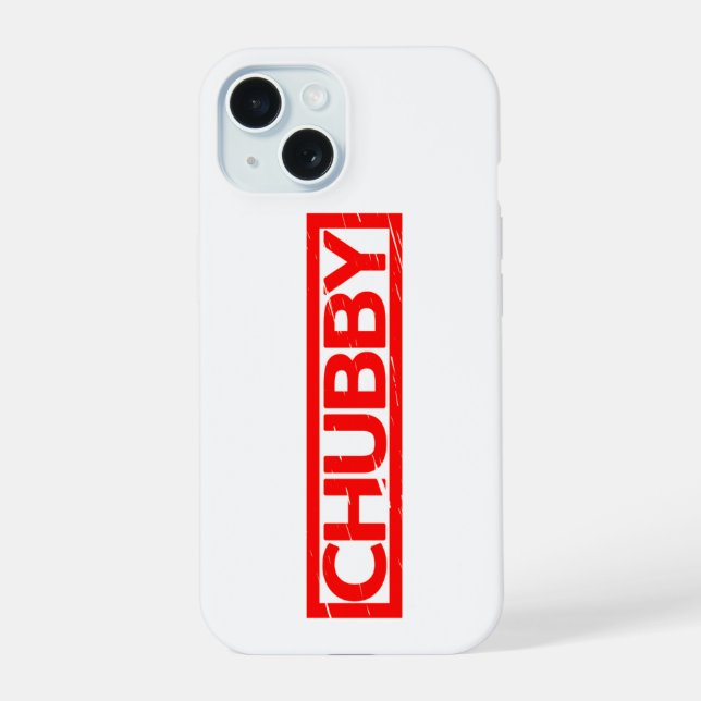 Chubby Stamp iPhone 15 Case (Back)