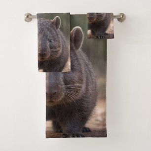 Chubby The Australian Wombat, Bath Towel Set