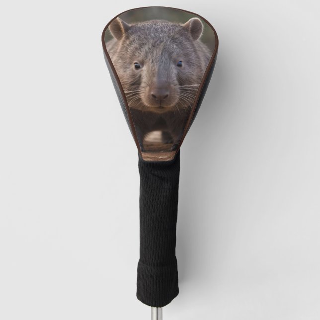 Chubby The Australian Wombat,  Golf Head Cover (Front)