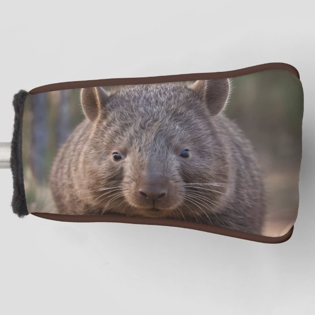 Chubby The Australian Wombat, Golf Putter Cover (Front)