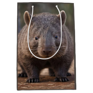 Chubby The Australian Wombat, Medium Gift Bag