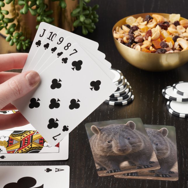 Chubby The Australian Wombat,  Playing Cards (In Situ)