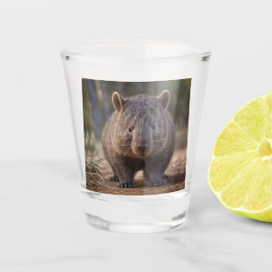 Chubby The Australian Wombat, Shot Glass