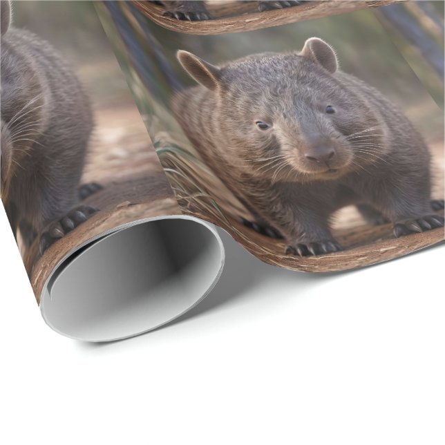 Chubby The Australian Wombat,  Wrapping Paper (Roll Corner)